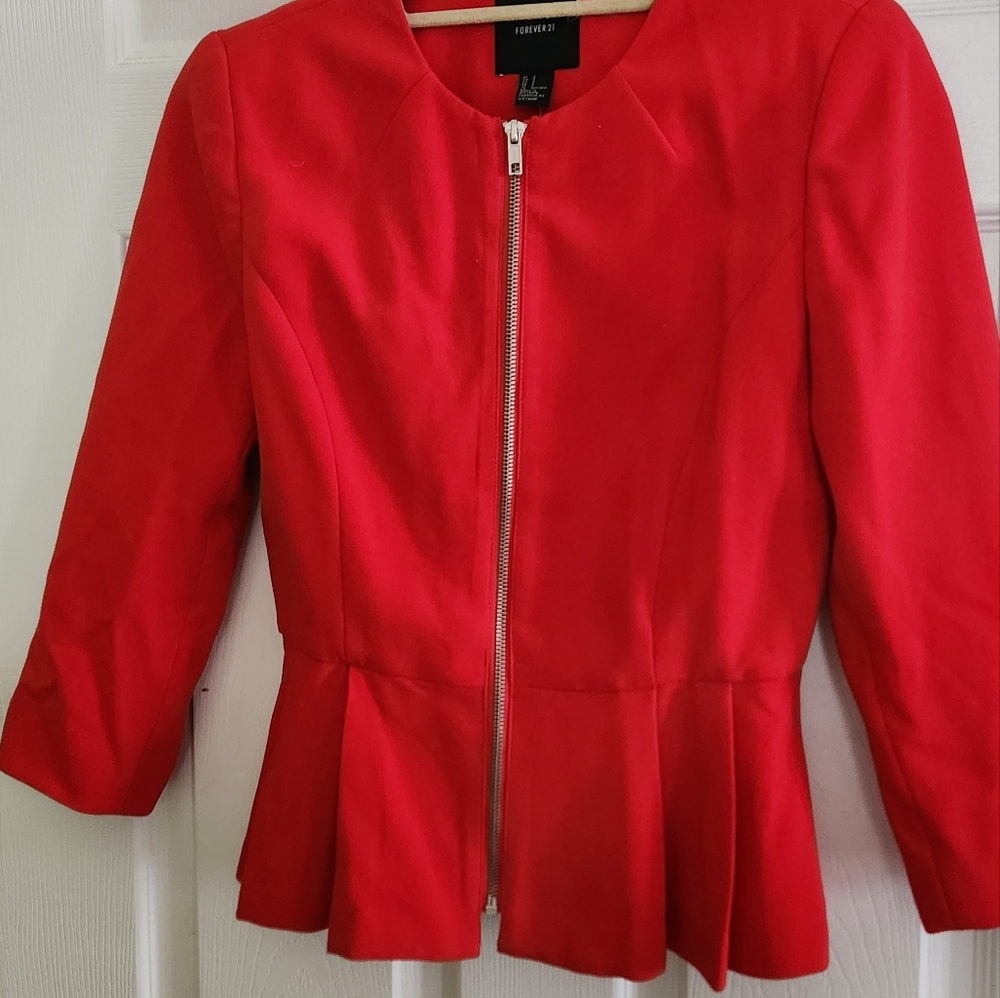 Red Forever 21 Blazer